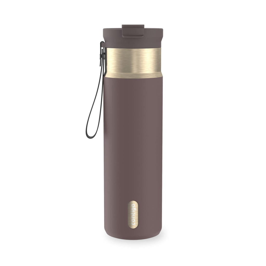 Contigo DualSip 24 oz Leakproof Insulated Water Bottle with Carrying Strap and 2-Way Lid M41G