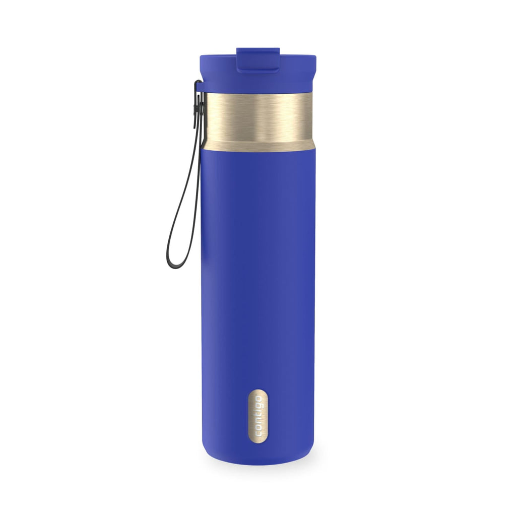 Contigo DualSip 24 oz Leakproof Insulated Water Bottle with Carrying Strap and 2-Way Lid M41G