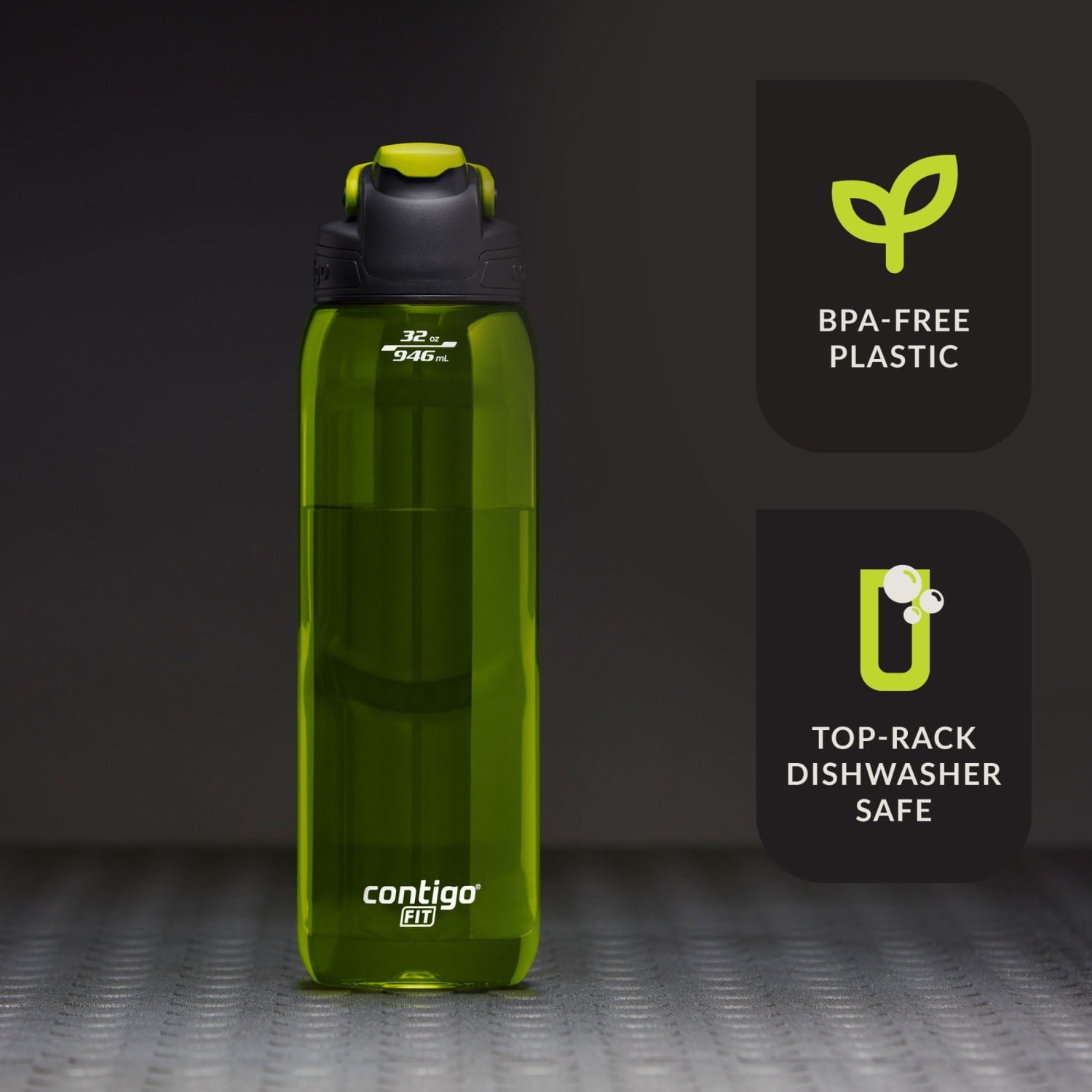 Contigo Fit Water Bottle with AUTOSEAL Lid, 32oz., Bolt M25R