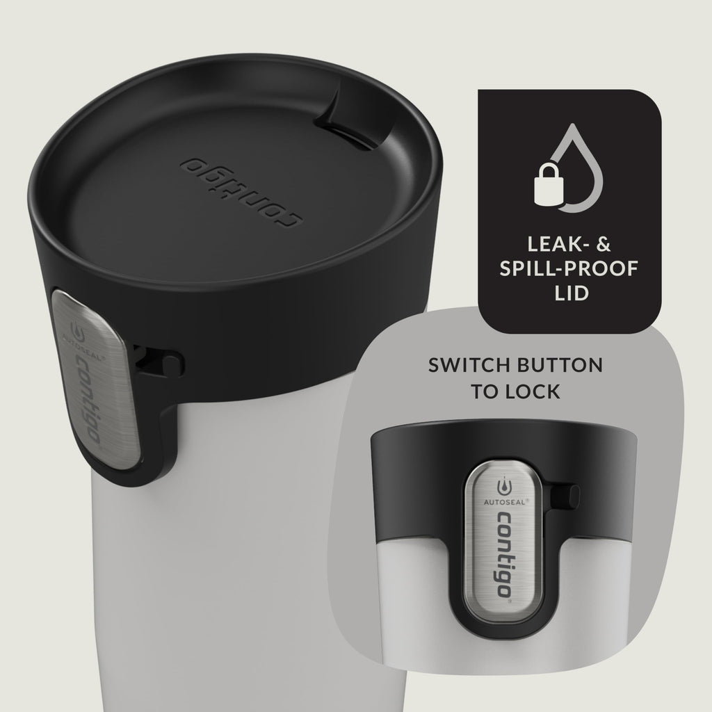 Contigo AUTOSEAL West Loop Vacuum-Insulated Stainless Steel Travel Mug with Easy-Clean Lid, 12oz M55K