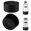 Linkidea 2 Pack Water Bottle Boot Compatible with Nalgene Sustain Wide Mouth 32oz/48oz, Narrow Mouth 32oz, Silicone Anti-Slip Bottle Bottom Bumper Protector (Black) M218M