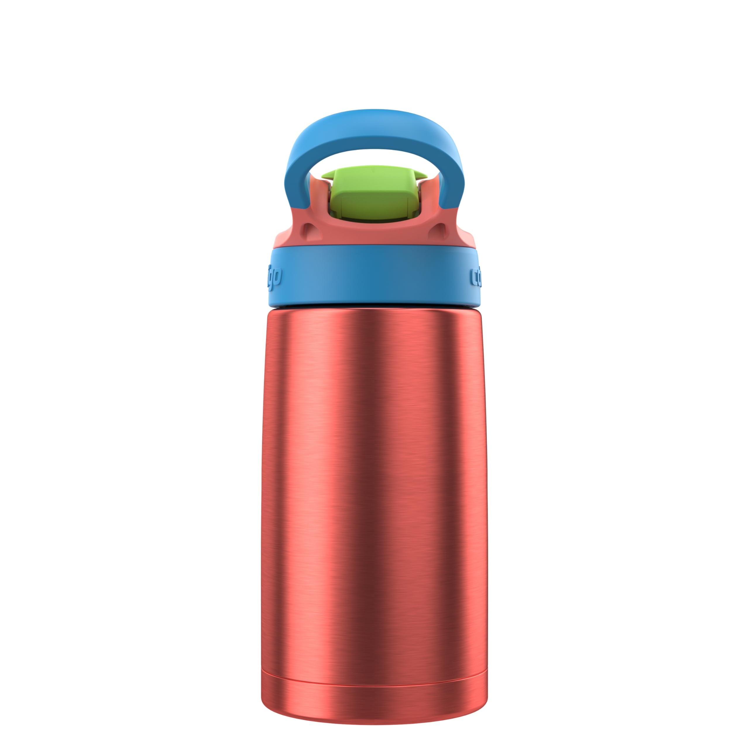 Contigo AUTOSPOUT Water Bottle, 13 oz, Coral Blue/Poppy M83P