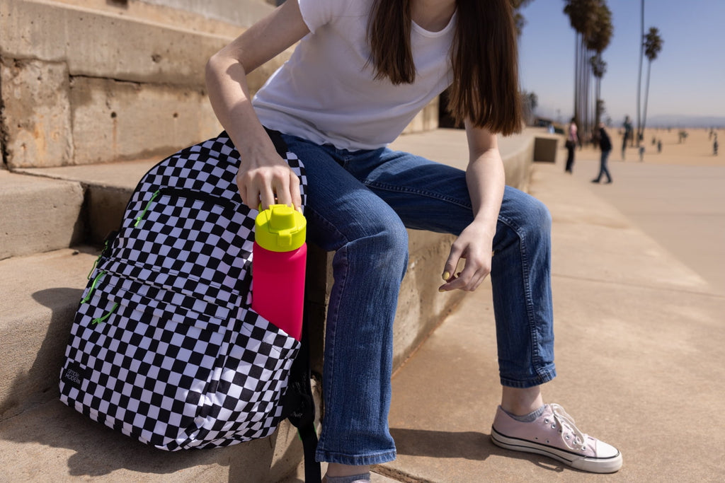 Simple Modern 22 fl oz Reusable Tritan Summit Water Bottle with Silicone Straw Lid|Raspberry Chartreuse M405R