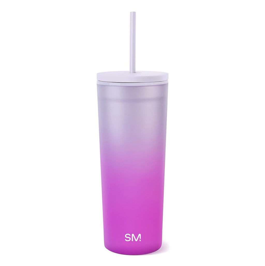 Simple Modern 24 fl oz Double Wall Plastic Classic Tumbler with Straw|Opalescent M393R