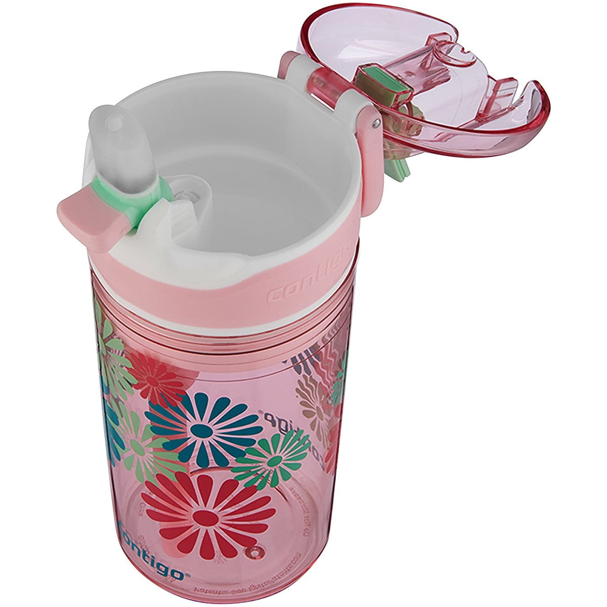 Contigo 13 oz. Kid's Snack Hero Drink Tumbler - Ballet Slipper Pink with Flowers M97D