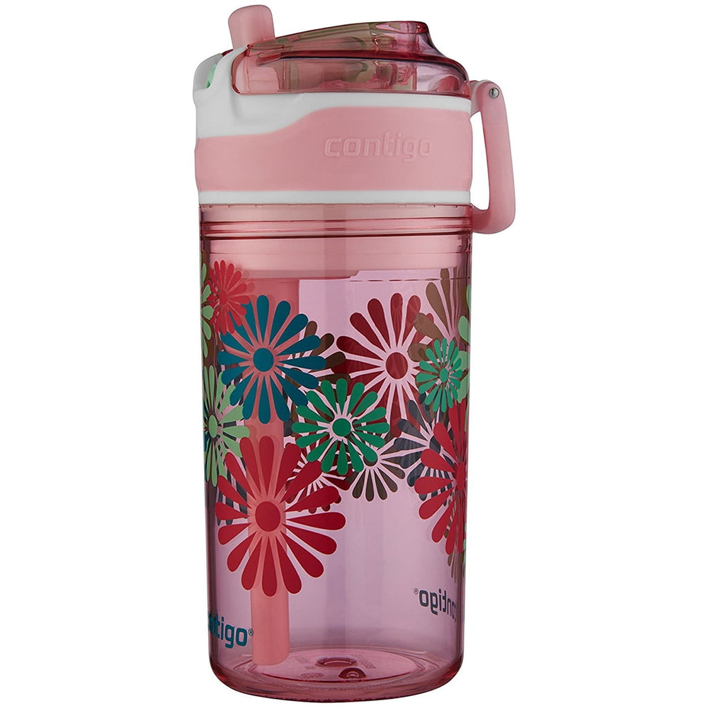 Contigo 13 oz. Kid's Snack Hero Drink Tumbler - Ballet Slipper Pink with Flowers M97D