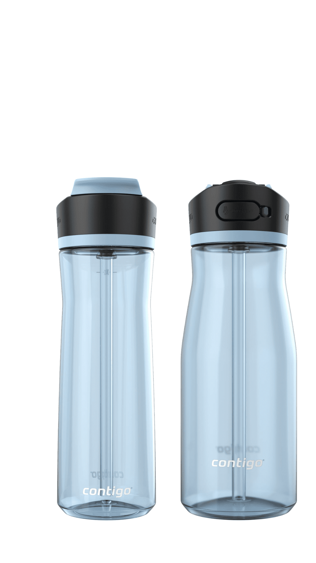 Contigo Ashland Water Bottle Bundle – Glacier Color, 32oz + 24oz Leakproof Autospout BPA-Free Set M56J