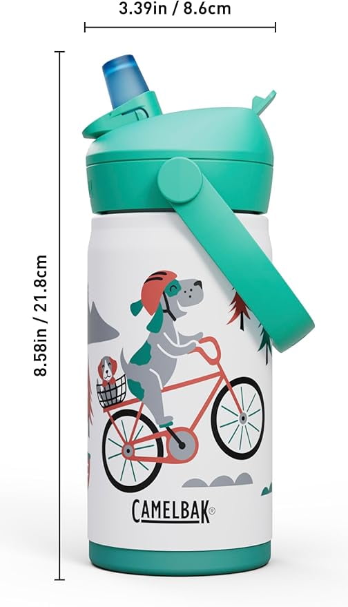 Camelbak Thrive™ Flip Straw Kids Stainless 12oz Water Bottle, Dino Jam M311U