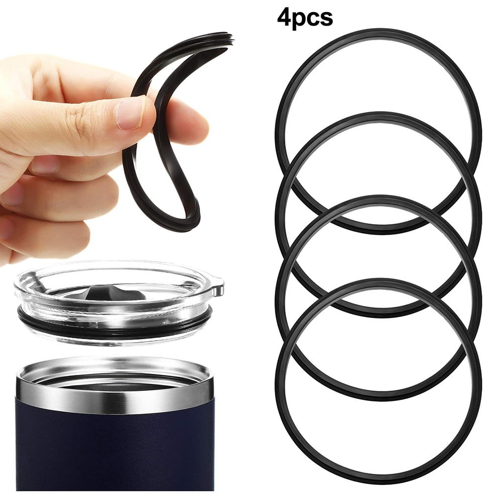 4 Pack Gaskets Compatible for Contigo Snapseal Byron Travel Mug 16oz &amp; 20oz, Replacement Rubber Seal for Contigo Snapseal Lid, Replacement Silicone Part for Contigo Coffee Travel Tumbler M130E