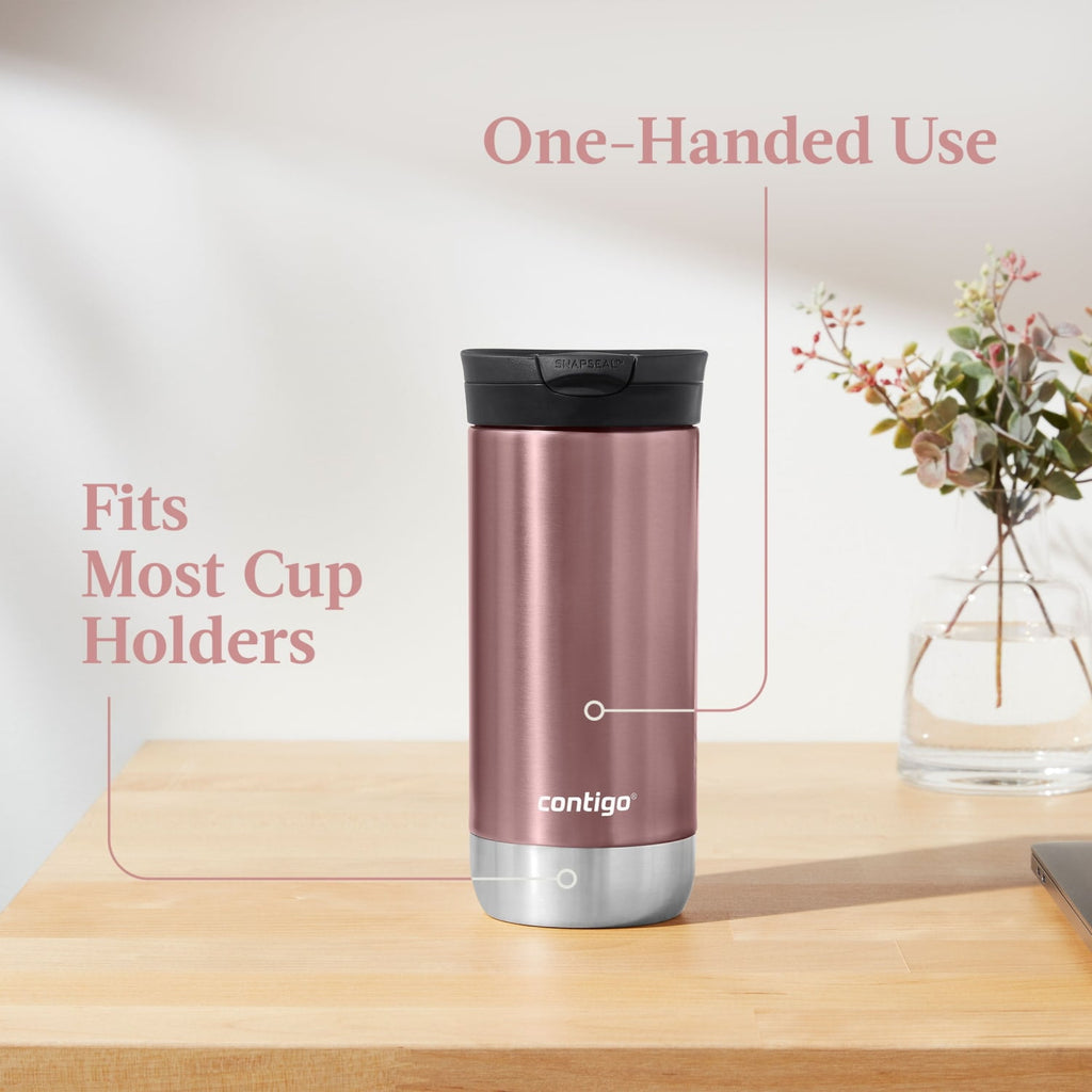 Contigo 16 oz. Huron 2.0 SnapSeal Stainless Steel Travel Mug - Licorice M01F