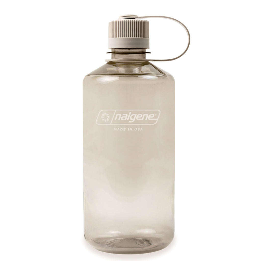 Nalgene Sustain Tritan BPA-Free Water Bottle Made with Material Derived from 50% Plastic Waste (using ISCC certified mass balance), 32 OZ, Narrow Mouth, Cotton M157G