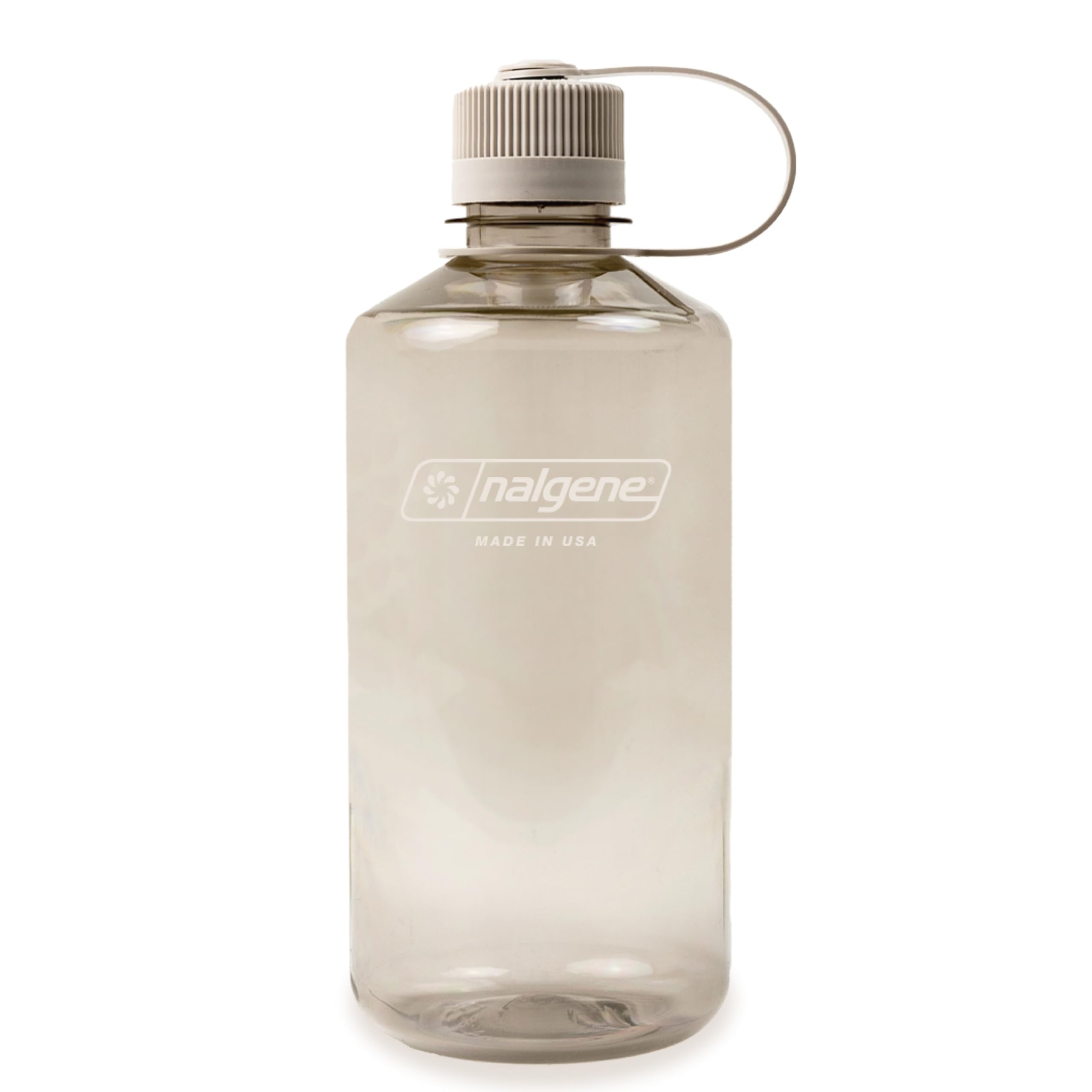Nalgene Sustain Tritan BPA-Free Water Bottle Made with Material Derived from 50% Plastic Waste (using ISCC certified mass balance), 32 OZ, Narrow Mouth, Cotton M157G