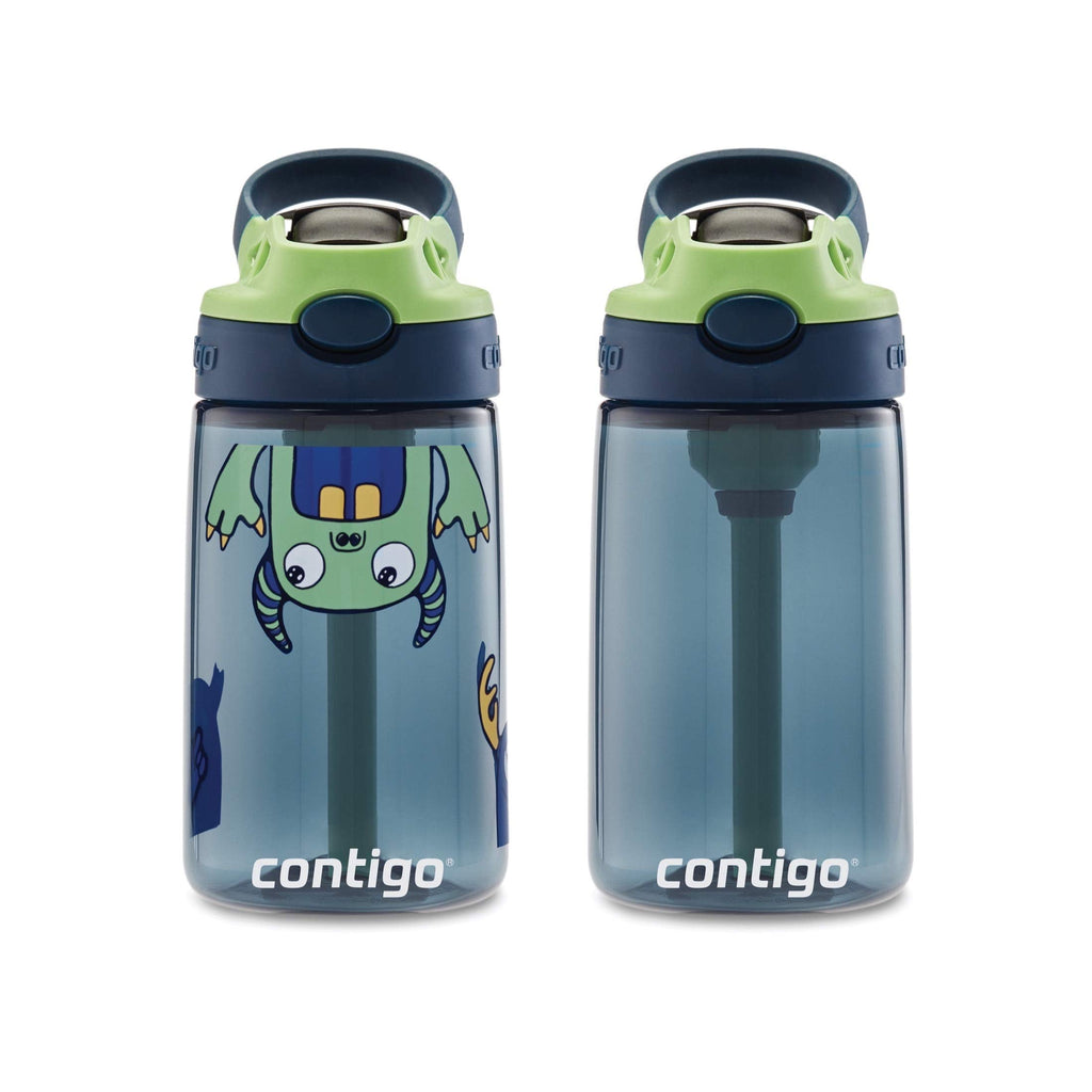 Contigo Kids 2-Pack Straw Water Bottle, 14 oz - Dinos/Sharks M57X