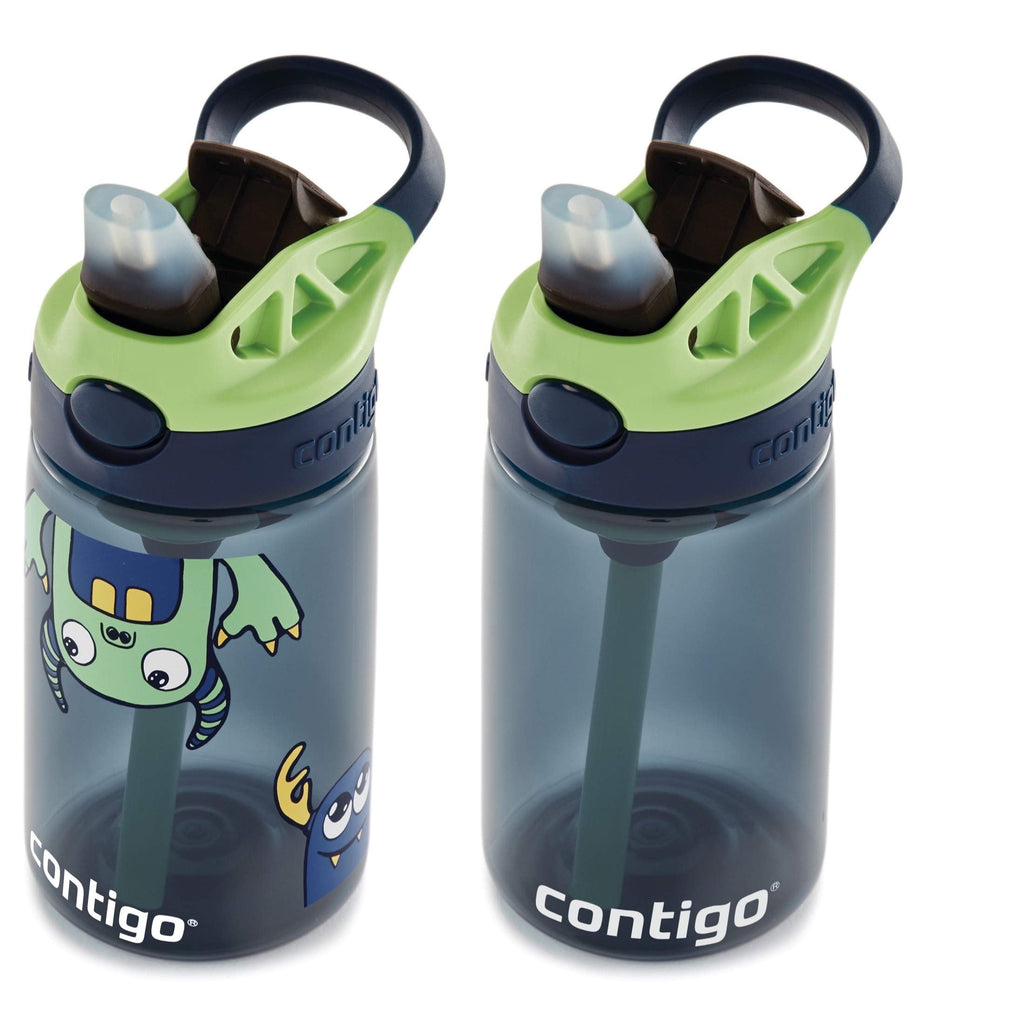 Contigo Kids 2-Pack Straw Water Bottle, 14 oz - Dinos/Sharks M57X