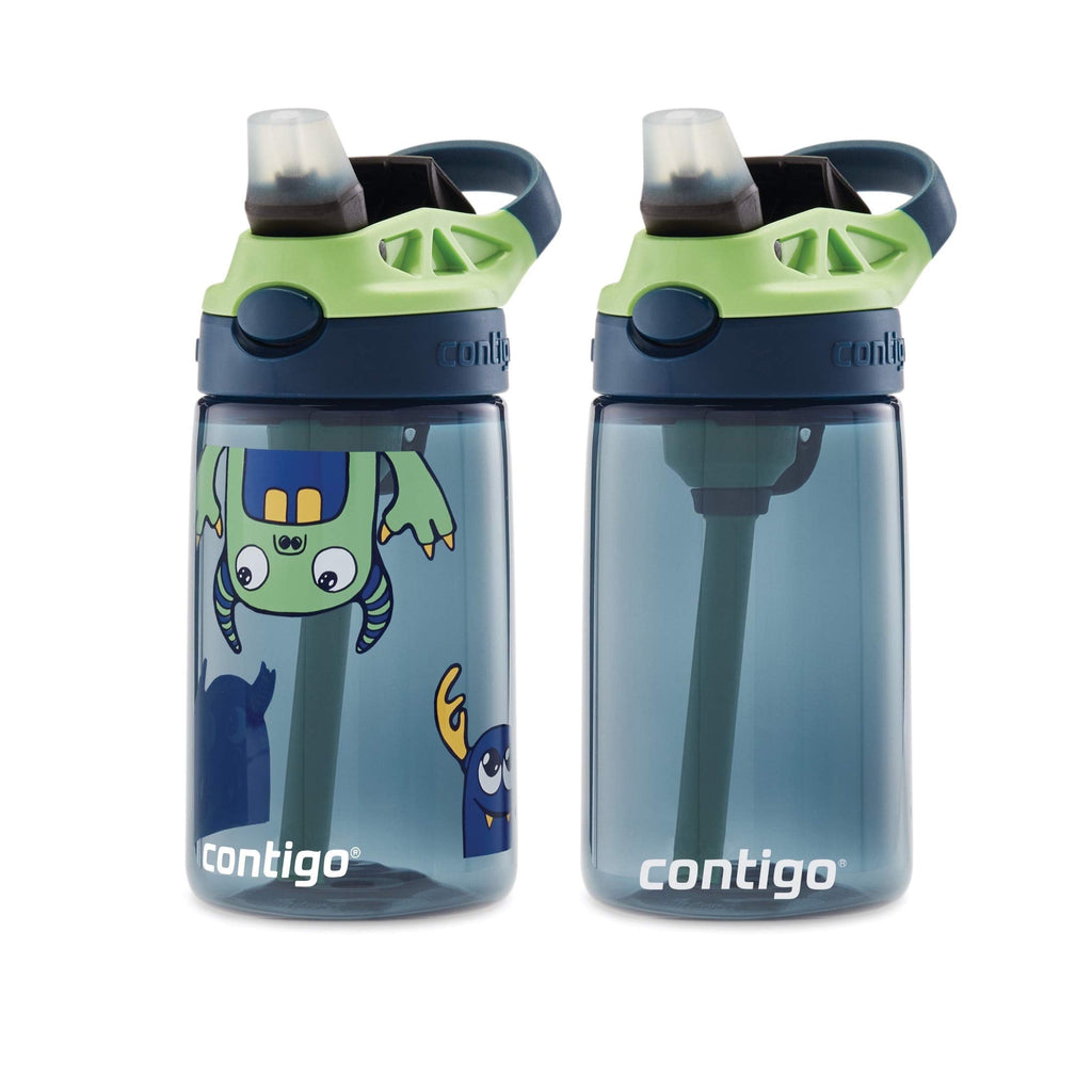 Contigo Kids 2-Pack Straw Water Bottle, 14 oz - Dinos/Sharks M57X