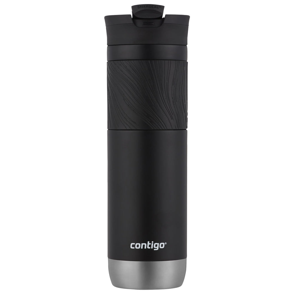 Contigo Byron 2.0 Stainless Steel Travel Mug with SNAPSEAL Lid and Grip in Black, 24 fl oz. M02M