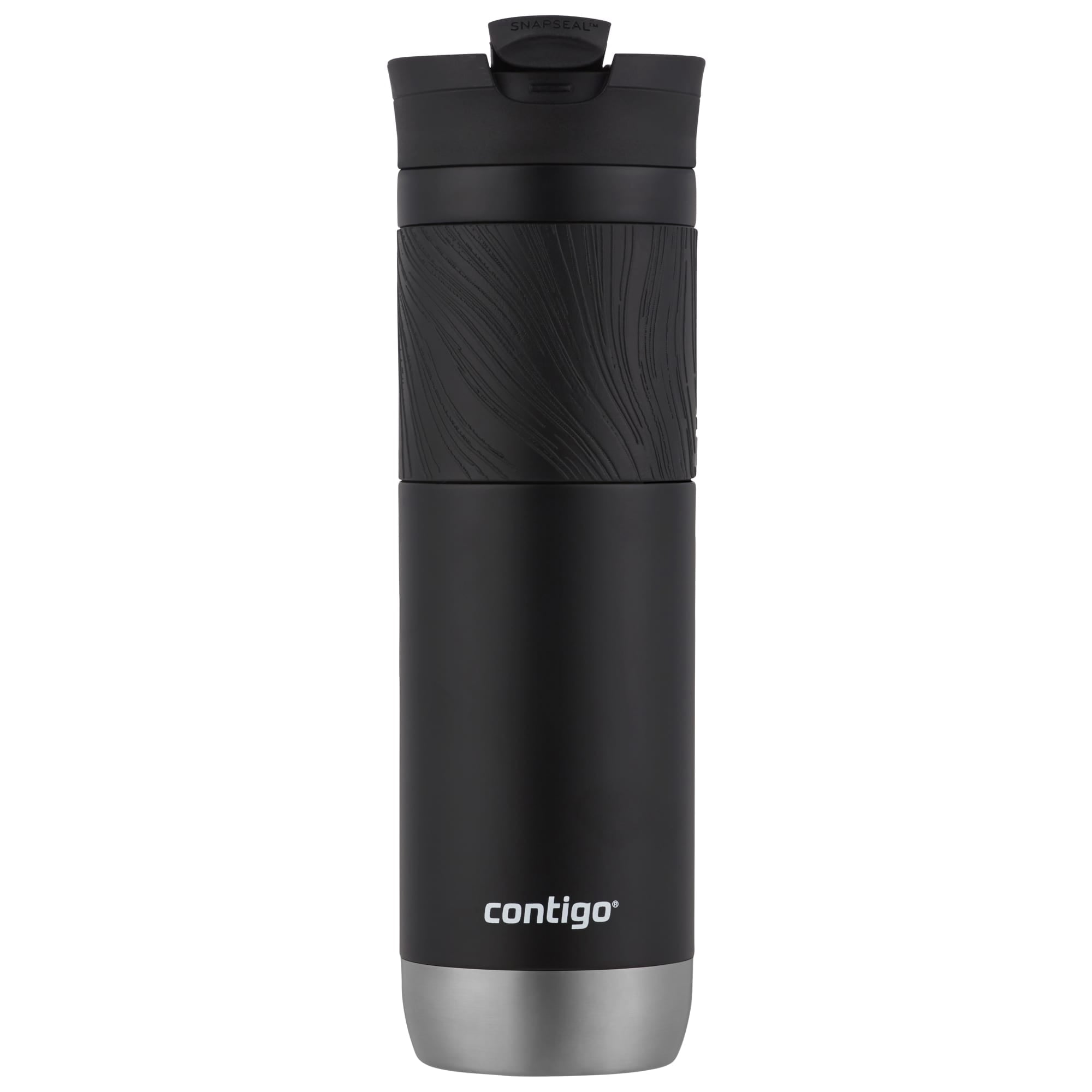 Contigo Byron 2.0 Stainless Steel Travel Mug with SNAPSEAL Lid and Grip in Black, 24 fl oz. M02M