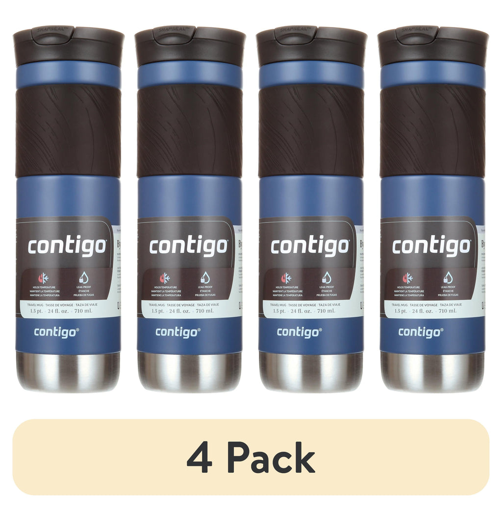 Contigo Byron 2.0 Stainless Steel Travel Mug with SNAPSEAL Lid and Grip in Black, 24 fl oz. M02M