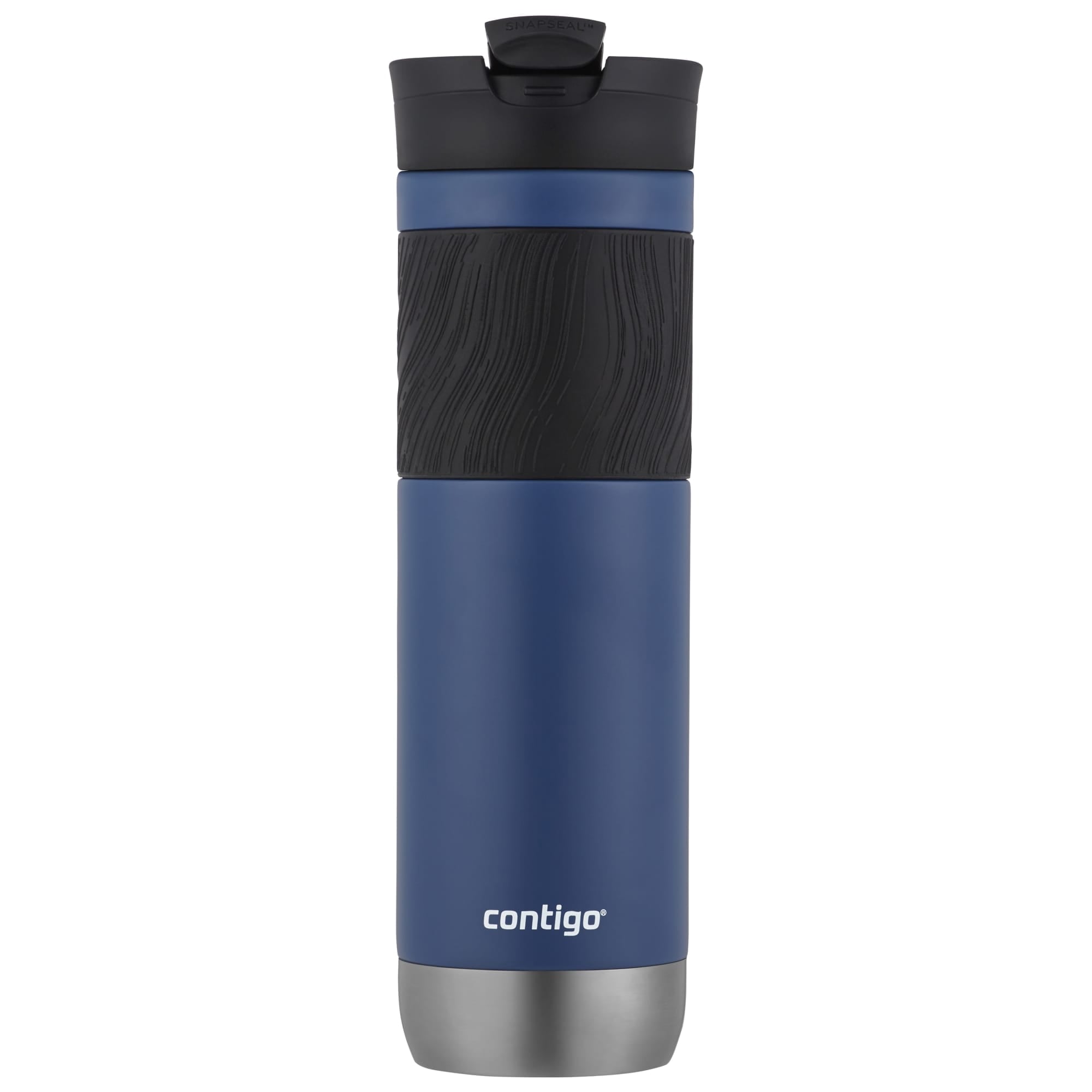Contigo Byron 2.0 Stainless Steel Travel Mug with SNAPSEAL Lid and Grip in Black, 24 fl oz. M02M
