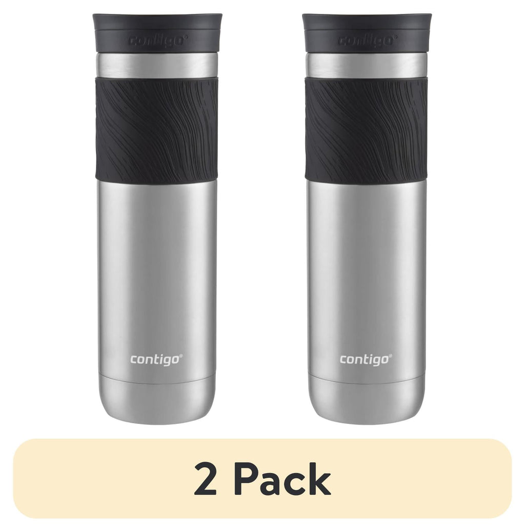 Contigo Byron 2.0 Stainless Steel Travel Mug with SNAPSEAL Lid and Grip in Black, 24 fl oz. M02M
