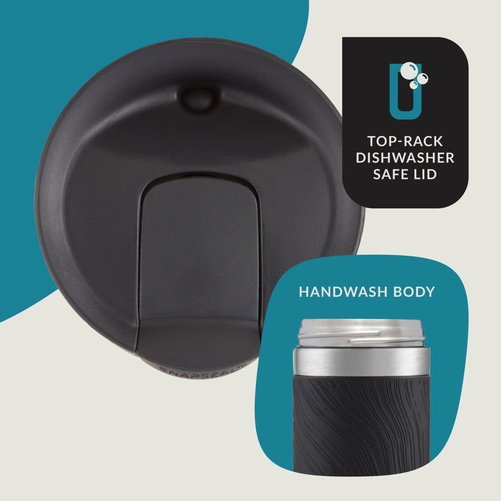Contigo Byron 2.0 Stainless Steel Travel Mug with SNAPSEAL Lid and Grip in Black, 24 fl oz. M02M