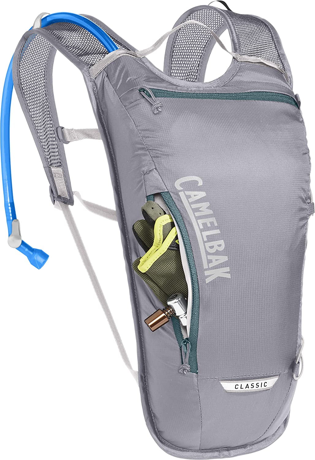 CamelBak Classic Light Bike Hydration Pack 70oz, Gunmetal/Hydro M259A