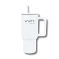 Tumbler 30 oz – Stainless Steel Cup with Handle and Lid | White Prime M420G
