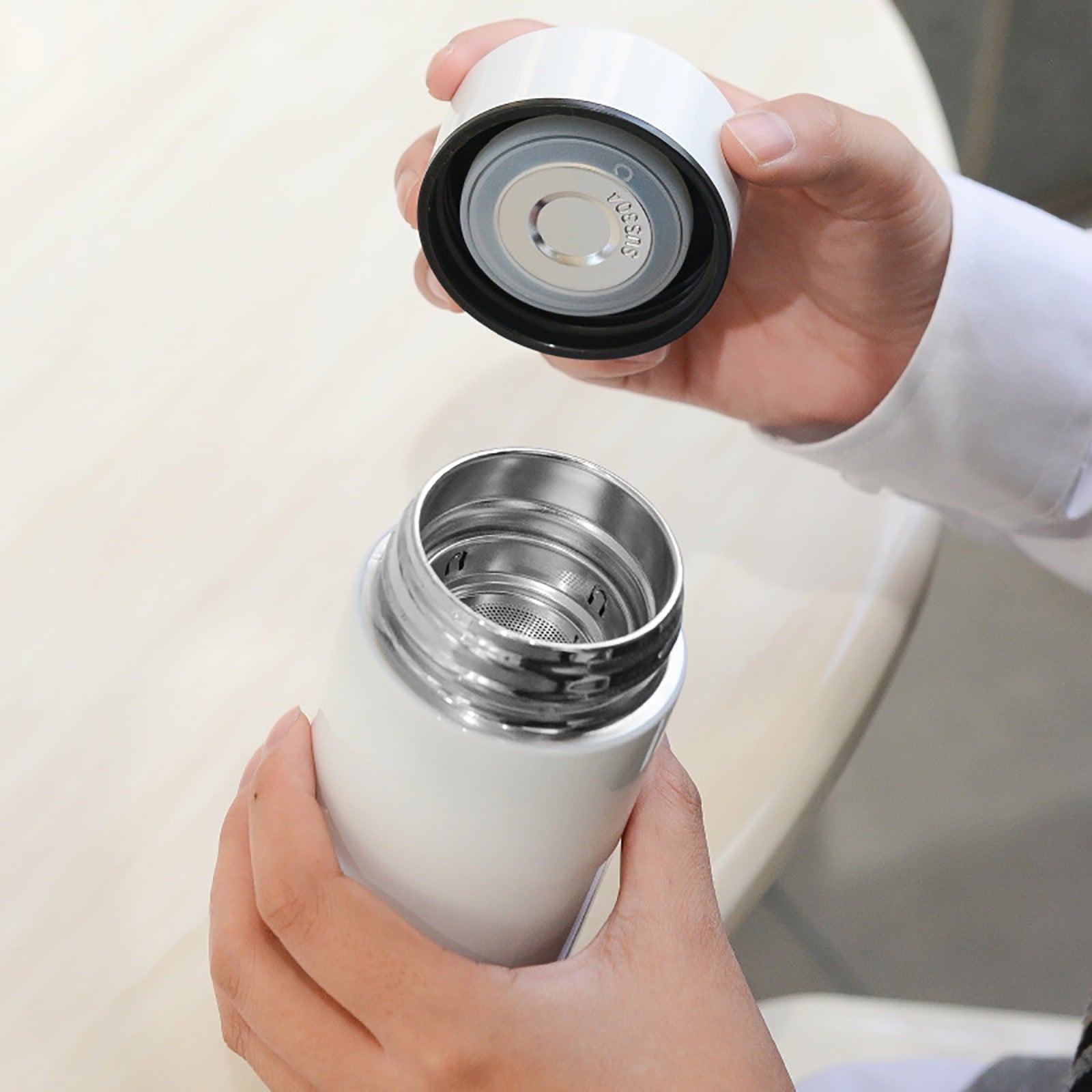 Stainless Steel Insulation Cup Cute Mini Portable Children Student Water Bottle Coffee Travel Mug LED Temperature Display Double Walled Vacuum Long Lasting Insulation M54H