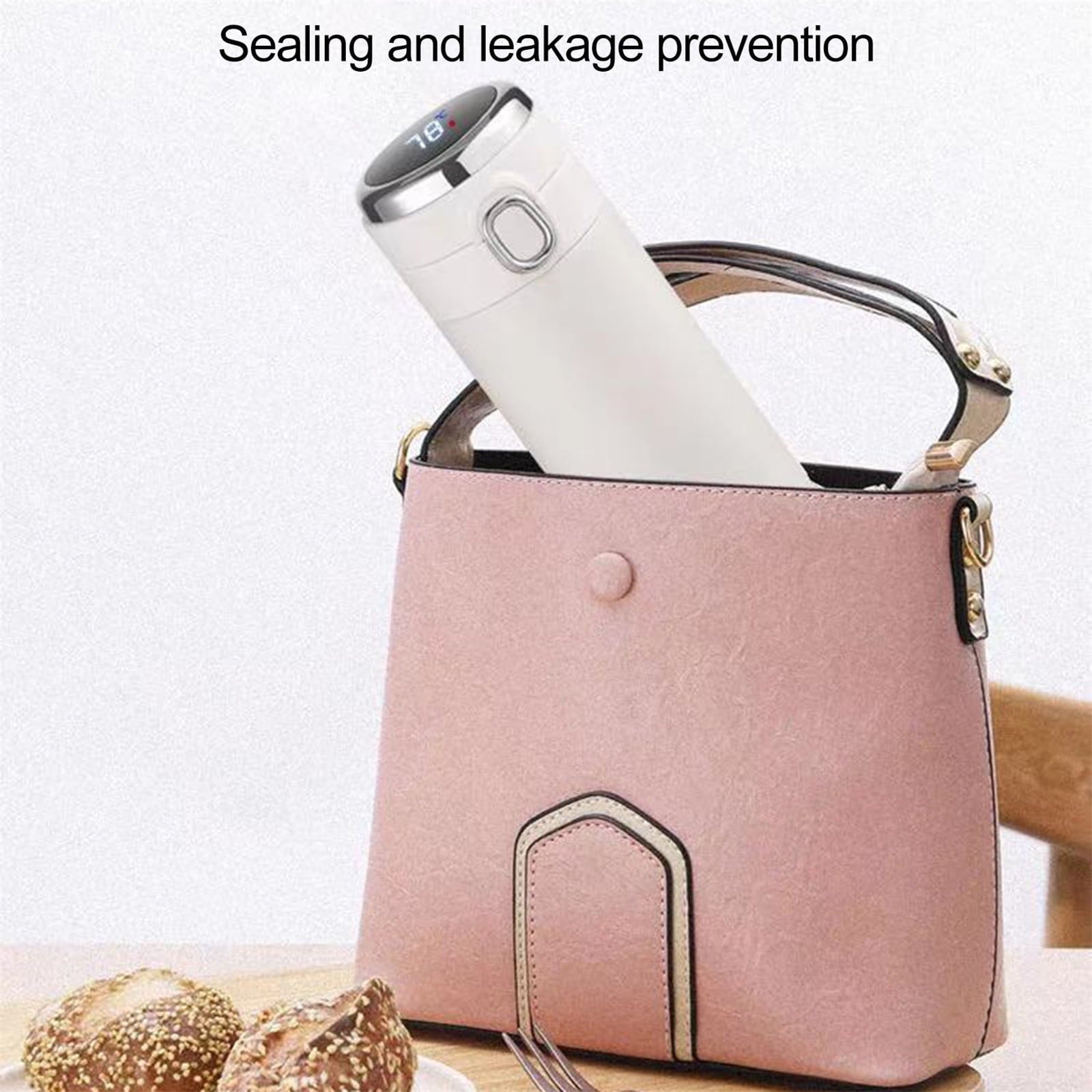 Stainless Steel Insulation Cup Cute Mini Portable Children Student Water Bottle Coffee Travel Mug LED Temperature Display Double Walled Vacuum Long Lasting Insulation M54H