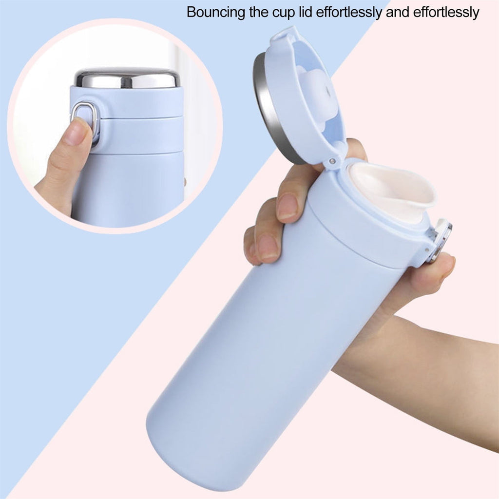 Stainless Steel Insulation Cup Cute Mini Portable Children Student Water Bottle Coffee Travel Mug LED Temperature Display Double Walled Vacuum Long Lasting Insulation M54H