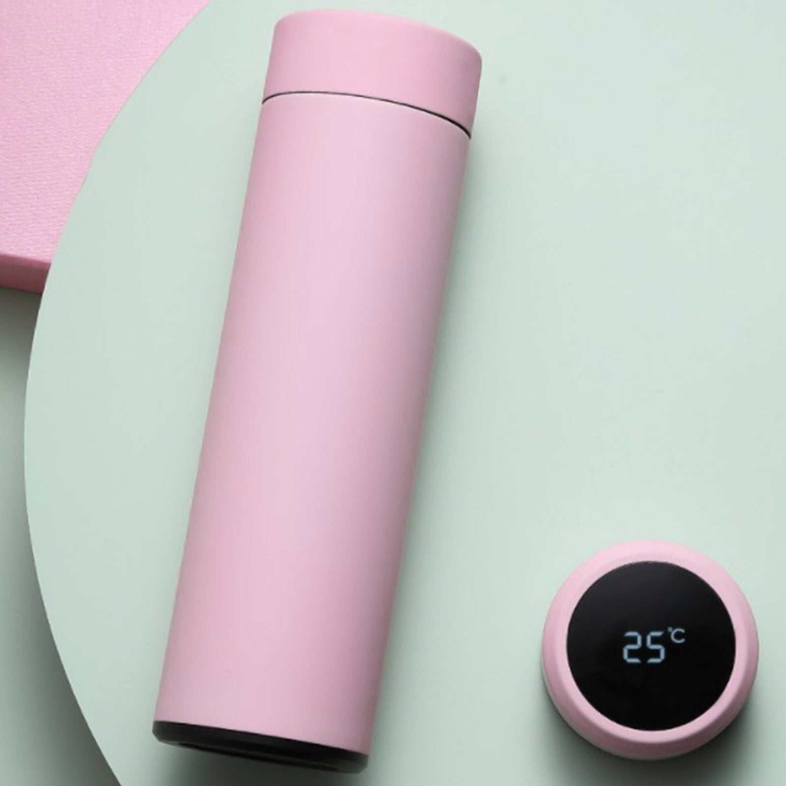Stainless Steel Insulation Cup Cute Mini Portable Children Student Water Bottle Coffee Travel Mug LED Temperature Display Double Walled Vacuum Long Lasting Insulation M54H