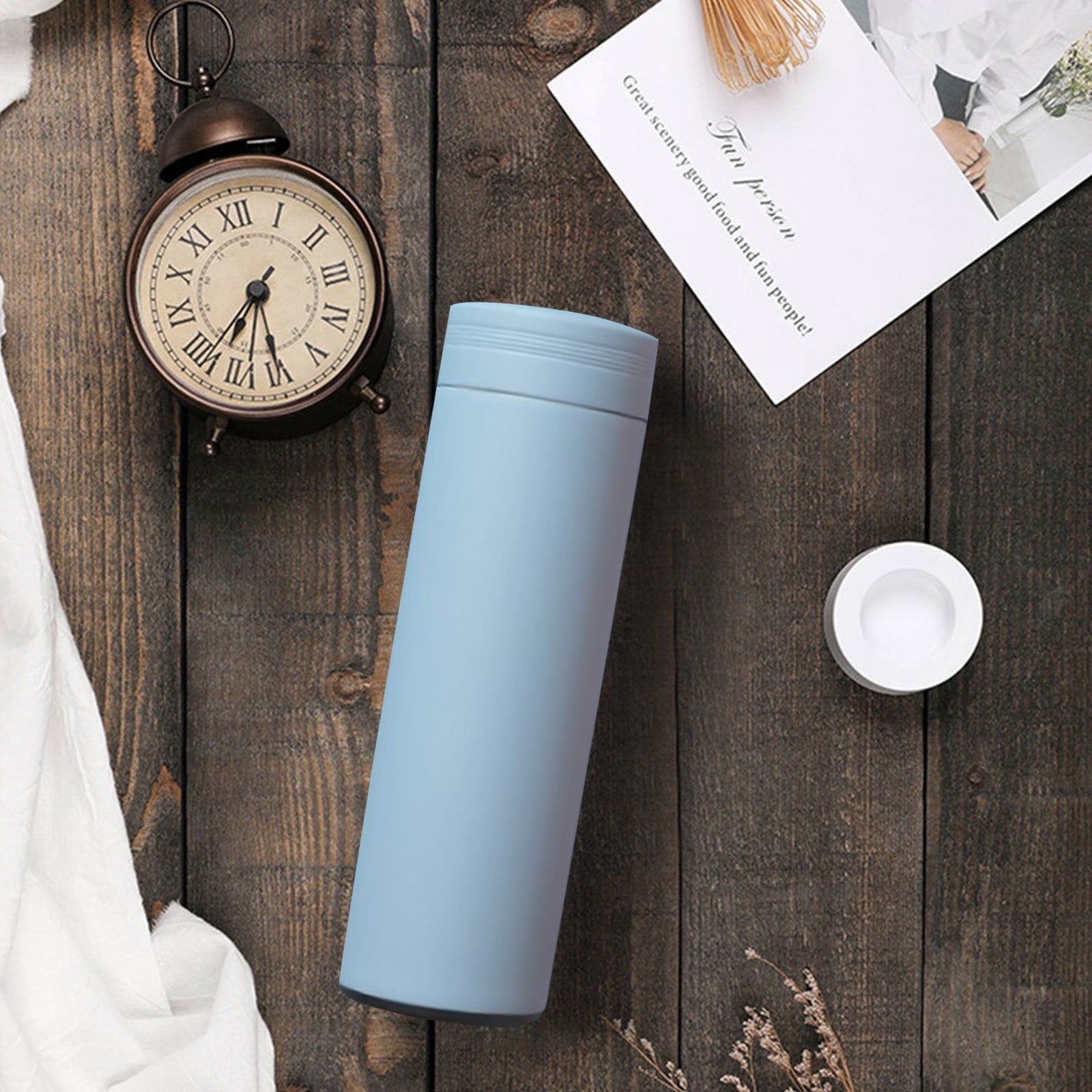 Stainless Steel Insulation Cup Cute Mini Portable Children Student Water Bottle Coffee Travel Mug LED Temperature Display Double Walled Vacuum Long Lasting Insulation M54H