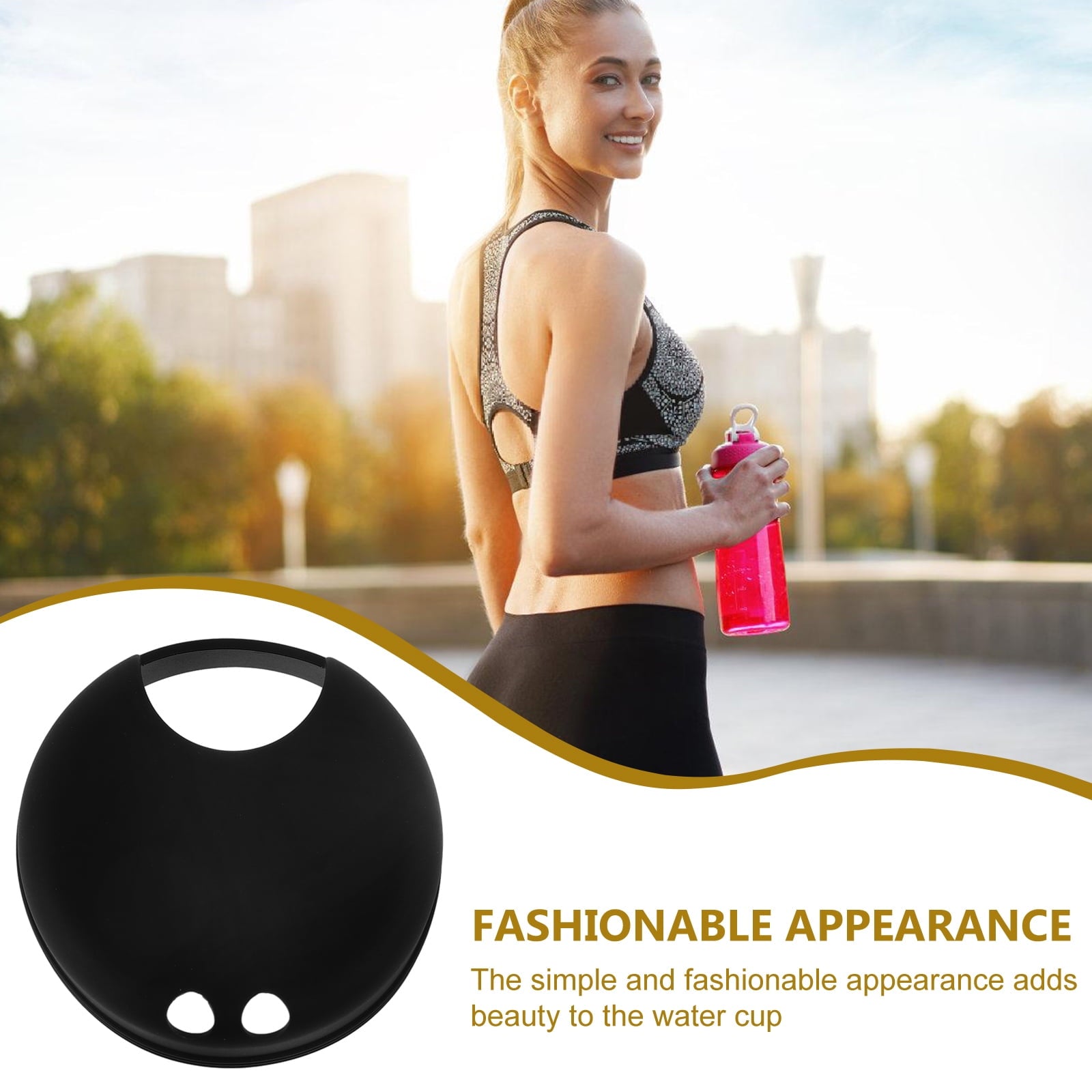 Masteelf 2pcs Splash Guarding Lid For Wide Mouth Bottle  Water Cup Anti-spill Intended Accessory Water Cup Lid Spill-proof Cap For Water Cup Compatible For Nalgene Easy Sipper M229J