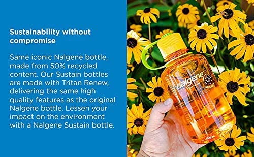 Nalgene Sustain 16 oz. Narrow Mouth Water Bottle - Cornflower Blue M141E
