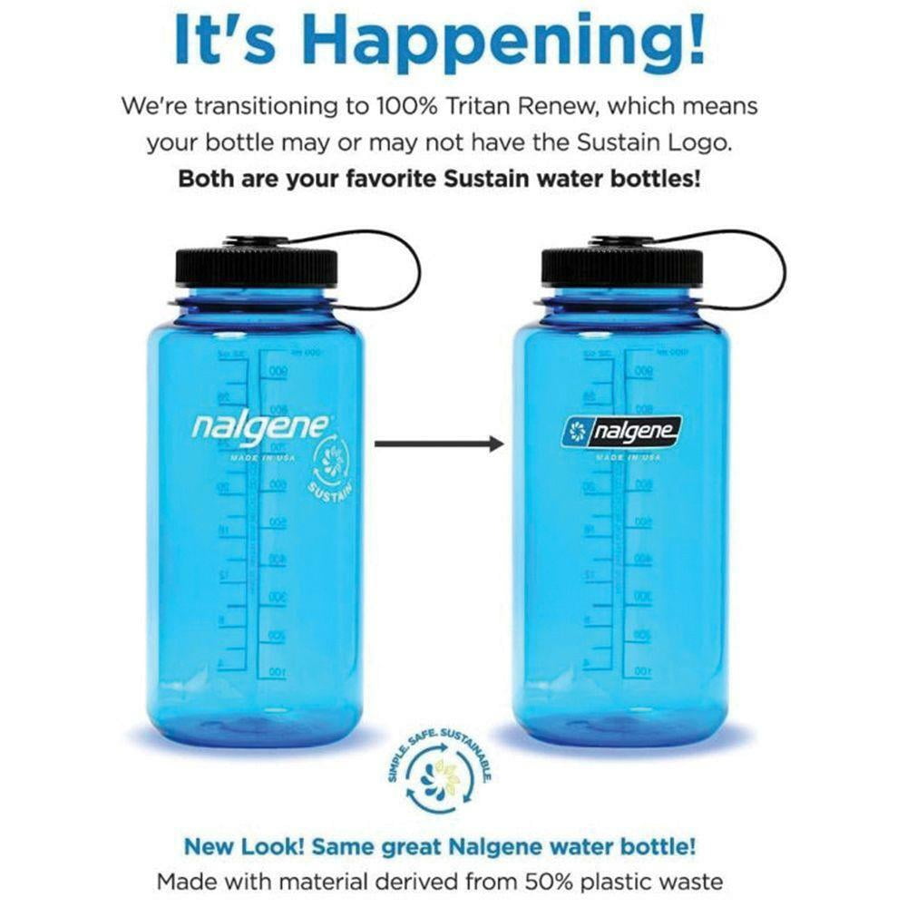 Nalgene Sustain 16 oz. Narrow Mouth Water Bottle - Cornflower Blue M141E