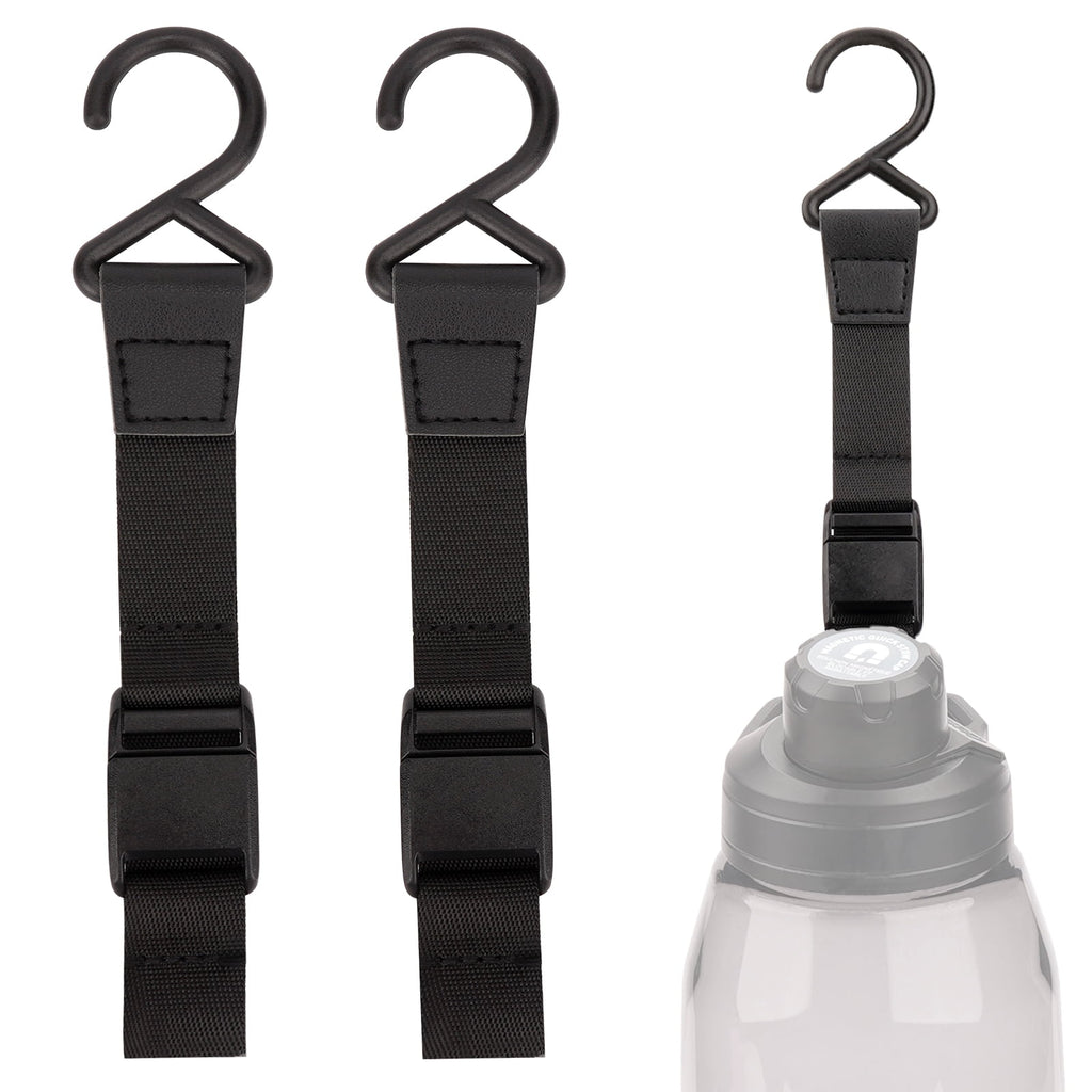 Linkidea 2 Pack Fence Hooks for Sport Water Bottle, Compatible with CamelBak Chute Mag Steel/Tritan 20/24/25/32/40/50oz, S Shaped Hook Hanger Magnetic Buckle for Outdoor Sports Camping M380W