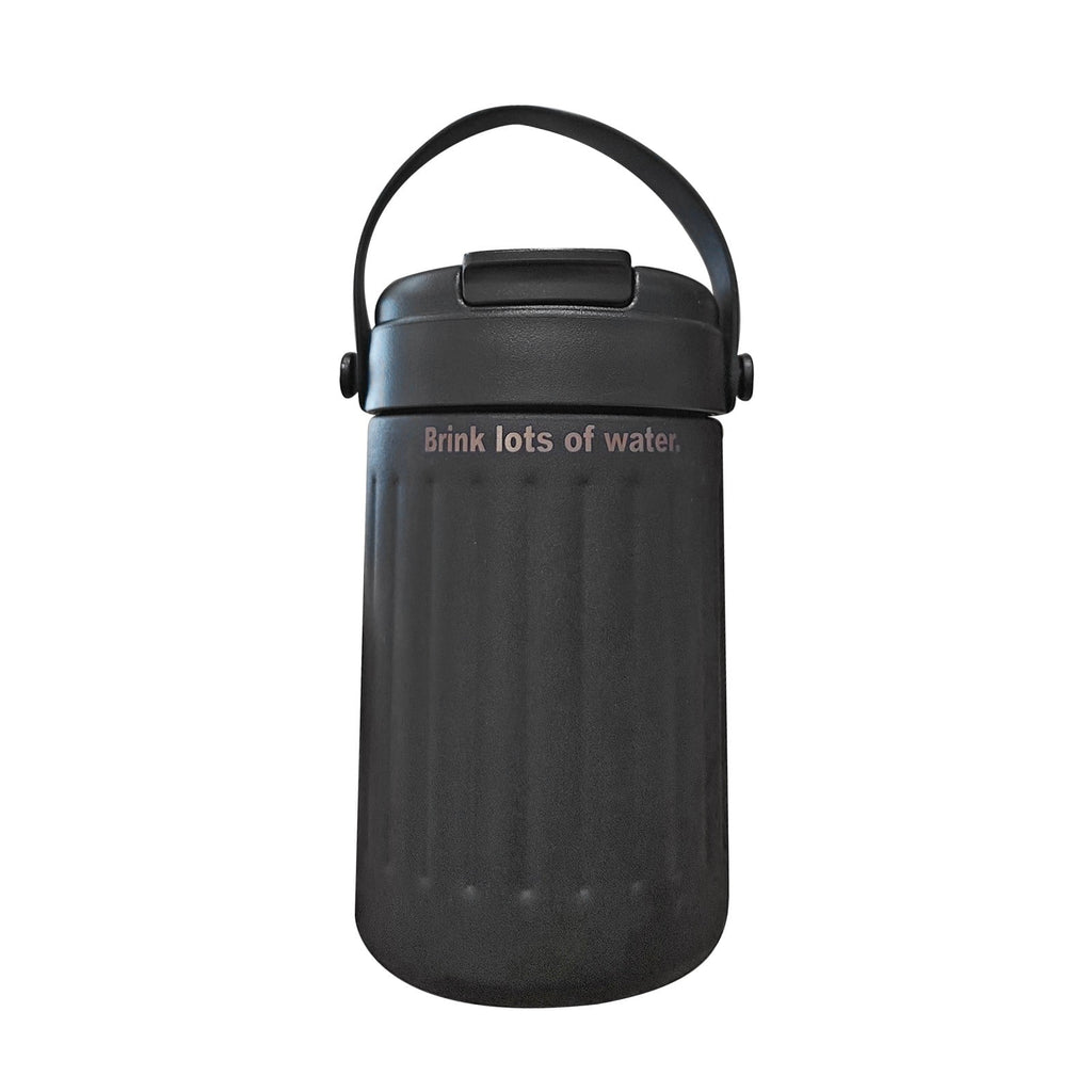 BinKFF Simple Modern Travel Coffee Mug, Insulated Coffee Tumblers with Lid, Double Walled Iced Travel Coffee Mug for Woman and Man Stainless Steel Tumbler with Handle M442Y