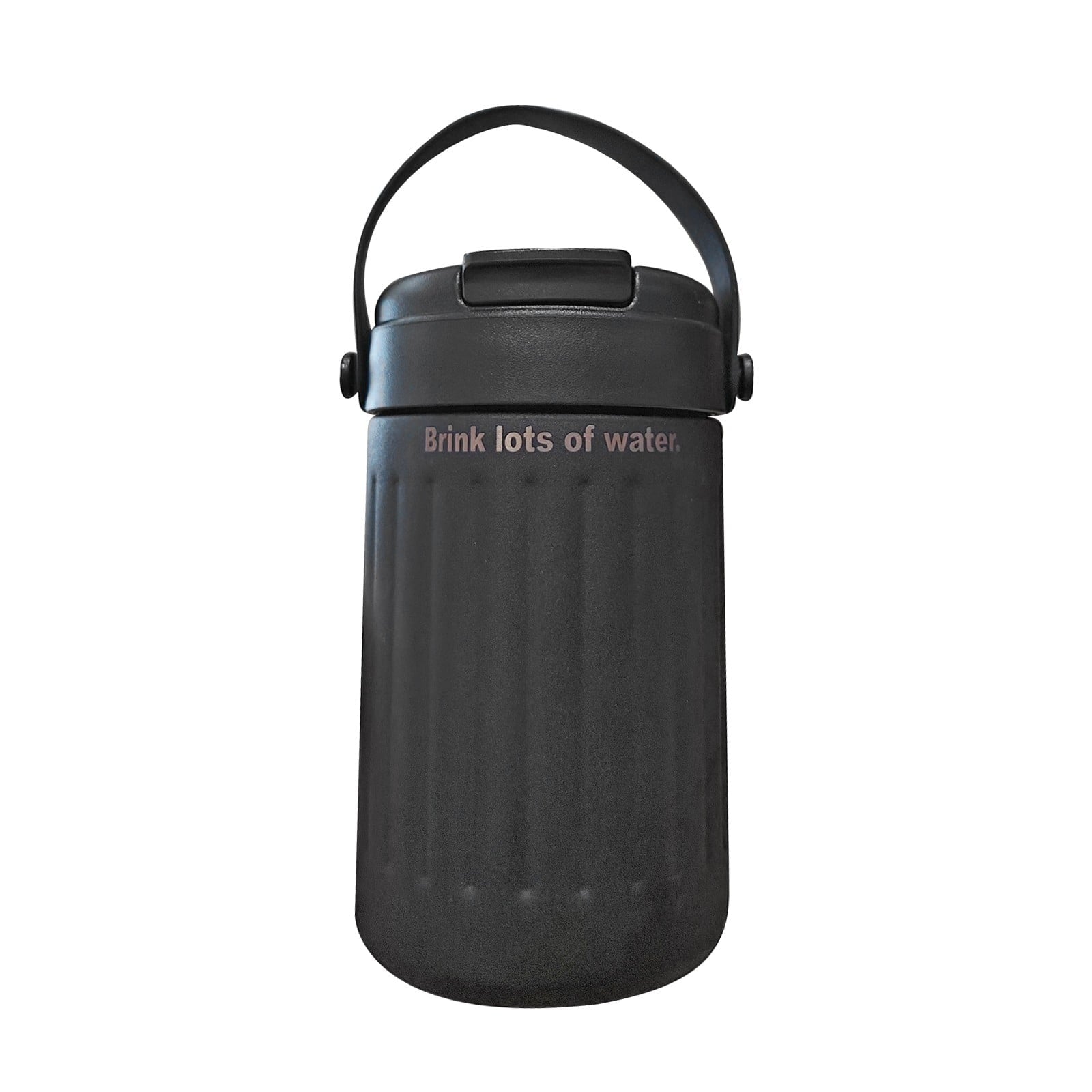 BinKFF Simple Modern Travel Coffee Mug, Insulated Coffee Tumblers with Lid, Double Walled Iced Travel Coffee Mug for Woman and Man Stainless Steel Tumbler with Handle M442Y