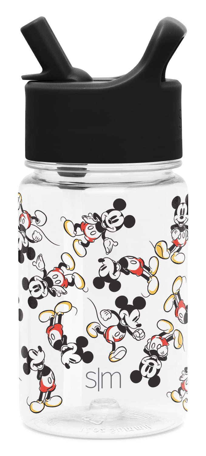 Simple Modern Disney 12oz Summit Kids Tritan Water Bottle with Straw Lid for Toddler - Dishwasher Safe Travel Tumbler - Disney: Mickey Retro M423B