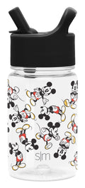 Simple Modern Disney 12oz Summit Kids Tritan Water Bottle with Straw Lid for Toddler - Dishwasher Safe Travel Tumbler - Disney: Mickey Retro M423B