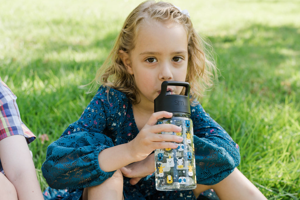 Simple Modern Disney 12oz Summit Kids Tritan Water Bottle with Straw Lid for Toddler - Dishwasher Safe Travel Tumbler - Disney: Mickey Retro M423B