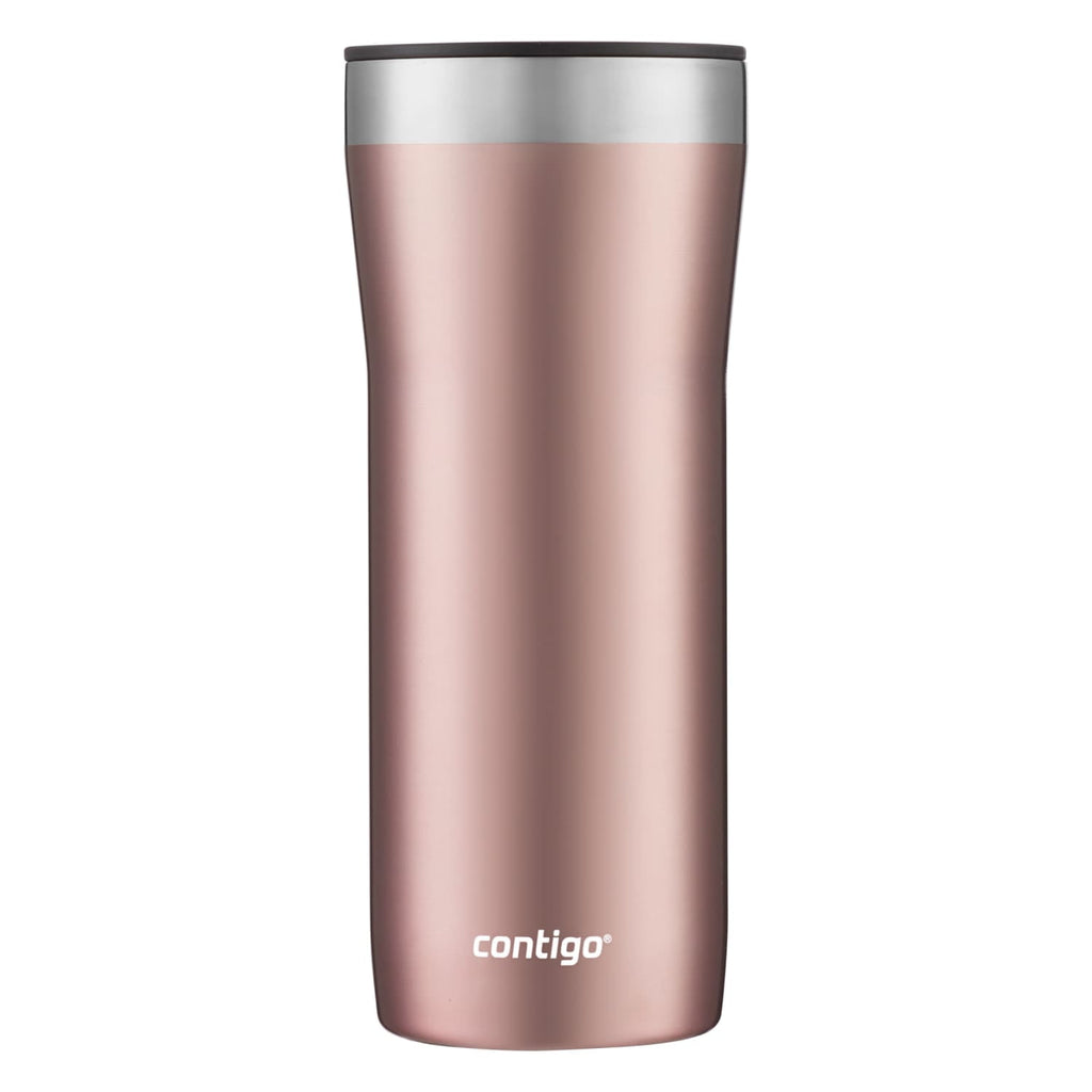 Contigo Streeterville Stainless Steel Tumbler with Plastic Straw and Splash-Proof Lid, Licorice, 32 fl. oz M122K