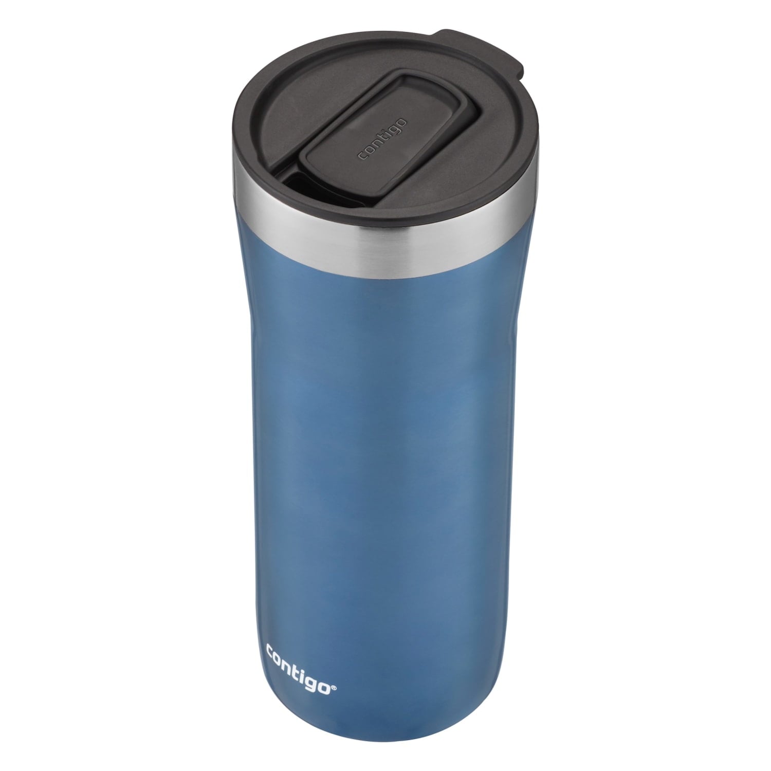 Contigo Streeterville Stainless Steel Tumbler with Plastic Straw and Splash-Proof Lid, Licorice, 32 fl. oz M122K