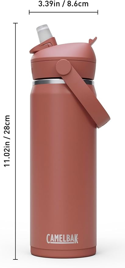 CamelBak Thrive™ Flip Straw Insulated Stainless Steel Water Bottle, 20oz, Moss M363U