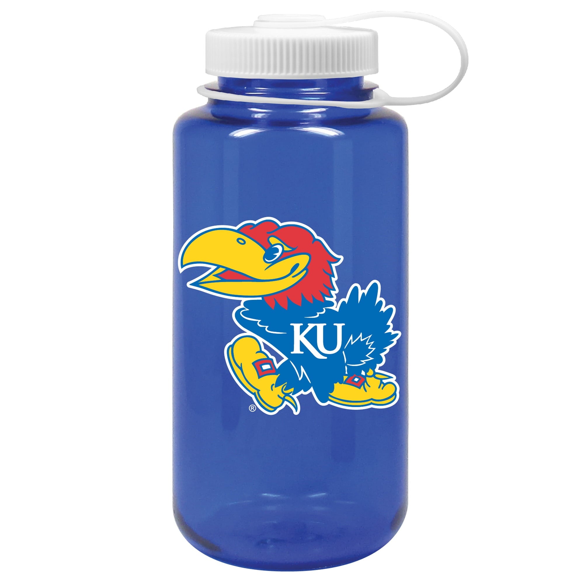 Royal Kansas Jayhawks 32oz. Nalgene Sustainable Wide Mouth Water Bottle M172Y