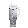 30 oz Insulated Stainless Steel Tumbler Double Wall Stainless Steel Tumbler with 2-Way Drinking Snowy Winter Landscape M557M