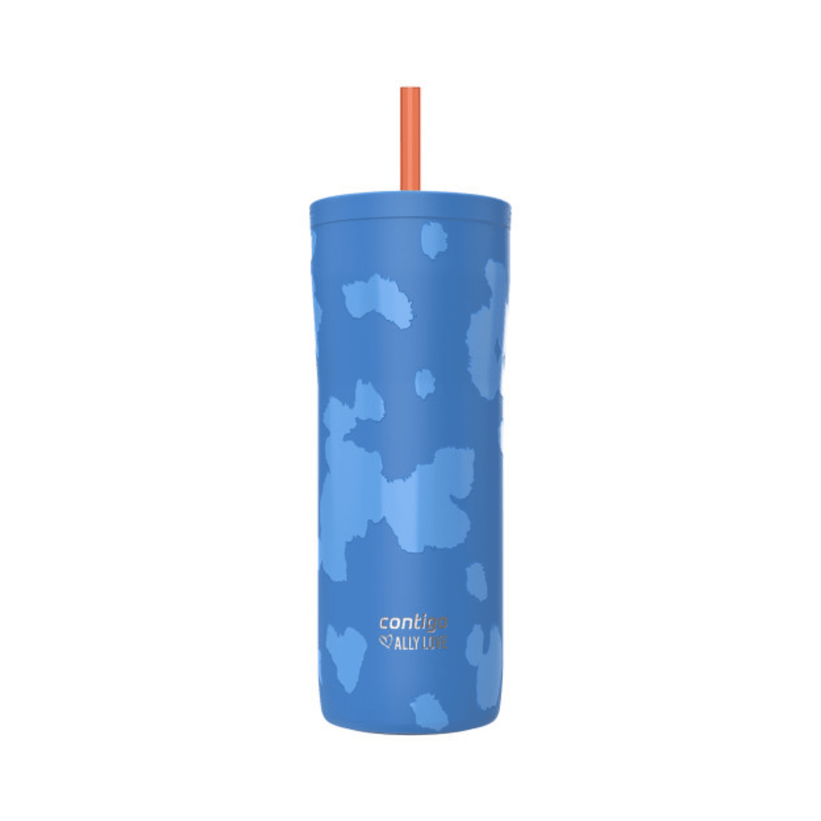 Contigo x Ally Love Streeterville 2.0 Stainless Steel Tumbler with Straw, 24 oz, Stellar Jay M112B