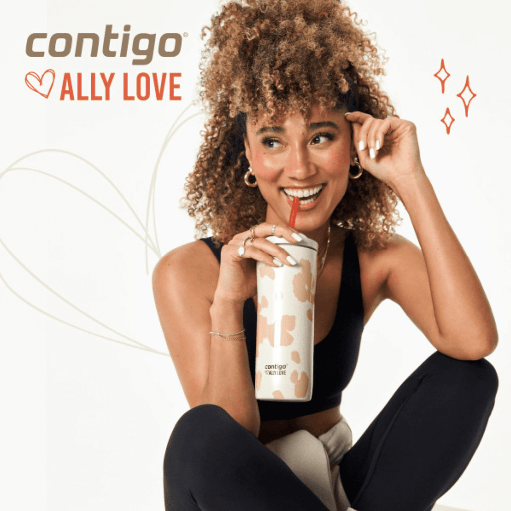 Contigo x Ally Love Streeterville 2.0 Stainless Steel Tumbler with Straw, 24 oz, Stellar Jay M112B