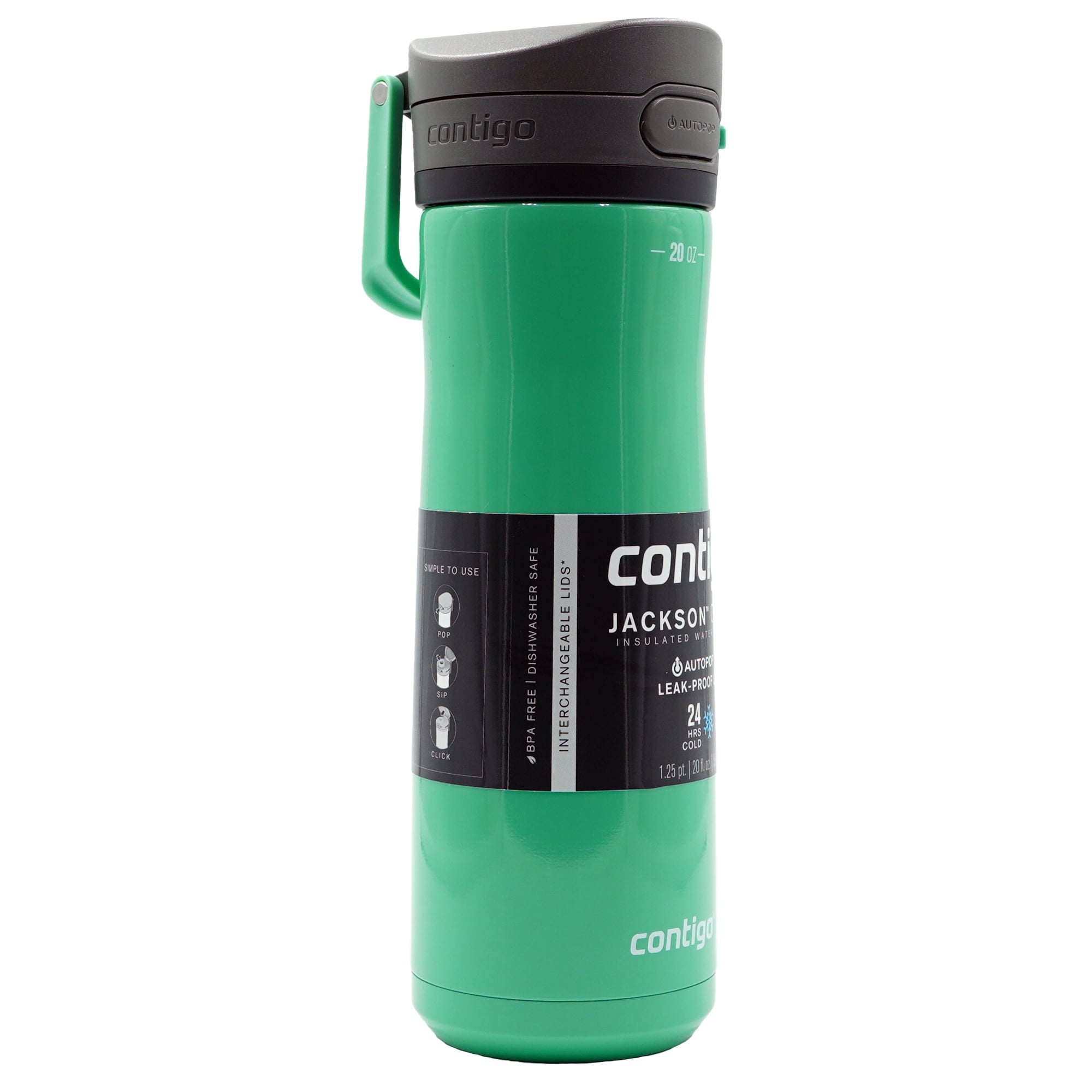 Contigo 20 oz. Jackson Chill 2.0 Water Bottle - Stainless Steel w/Licorice M59B