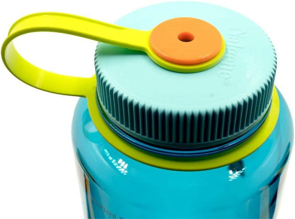 Nalgene Sustain Tritan BPA-Free Water Bottle Made with Material Derived from 50% Plastic Waste (using ISCC certified mass balance), 48 OZ, Wide Mouth, Blue M147M
